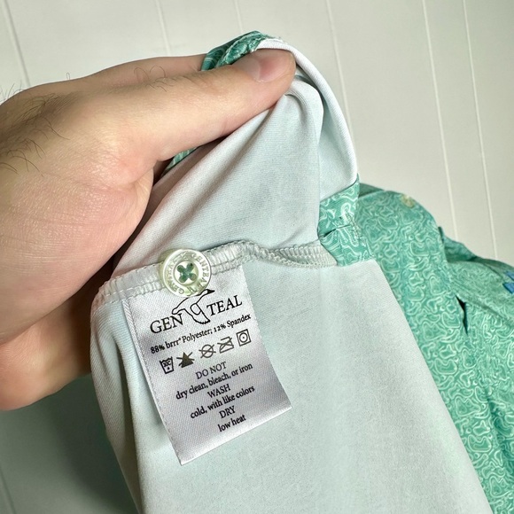 Genteal “Green Golf” Brrr Printed Performance Polo Shirt - Picture 11 of 11